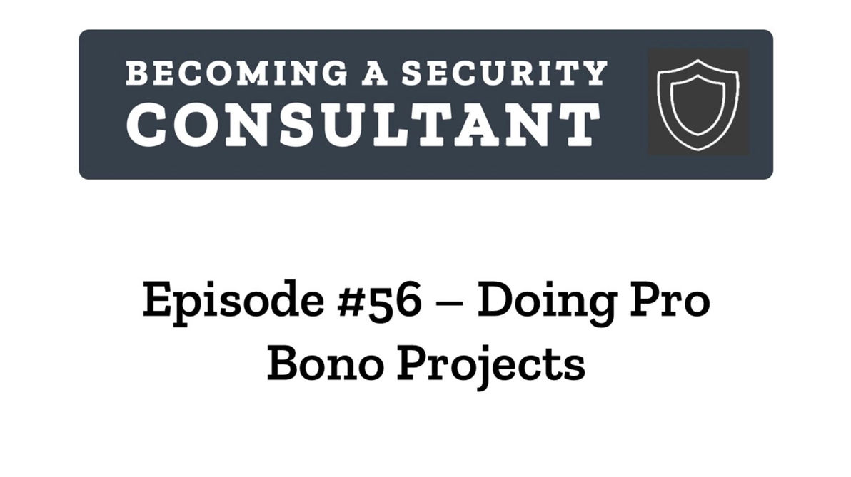 EP56 Doing Pro Bono Projects